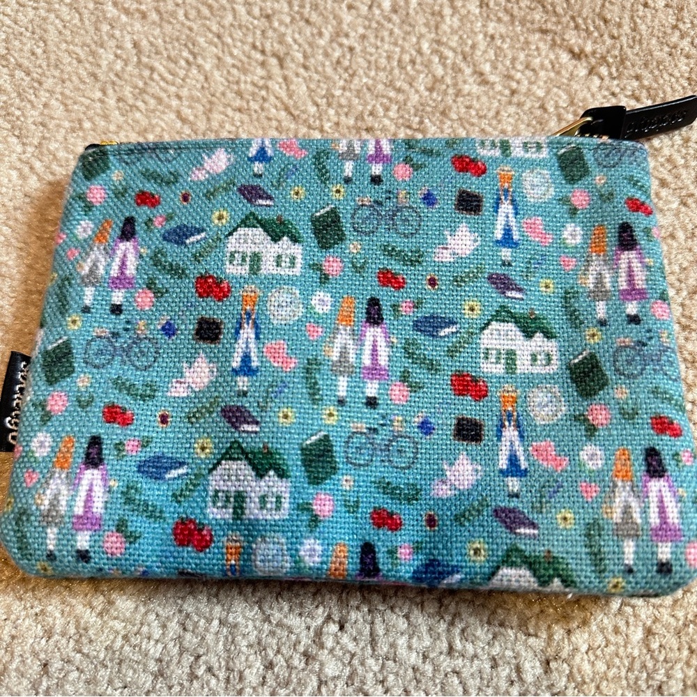 ⏱️ Society6 “green gables” zip pouch / coin pouch / card pouch (NWOT)